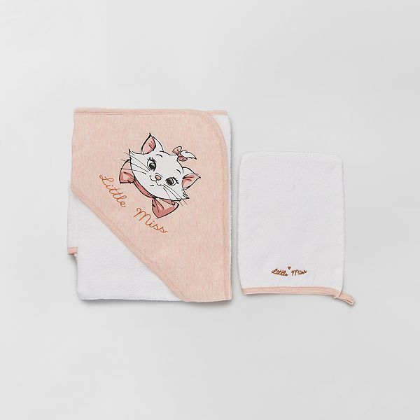 Cape De Bain Gant De Toilette Marie Bebe Fille Rose Marie Kiabi 15 00 Cape De Bain Gant De Toilette Marie Bebe Fille Rose Marie Kiabi 15 00