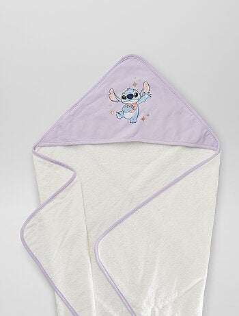 Cape de bain + gant de toilette 'Stitch'
