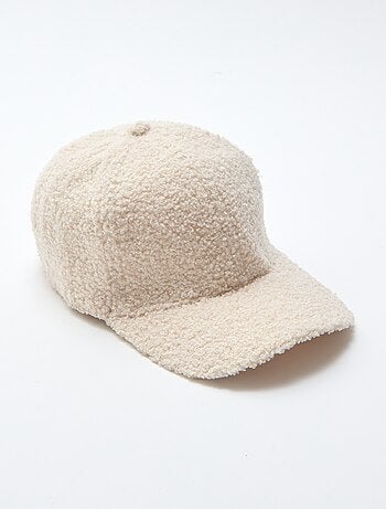 Casquette effet moutonné uni