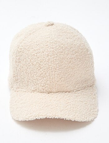 Casquette effet moutonné uni