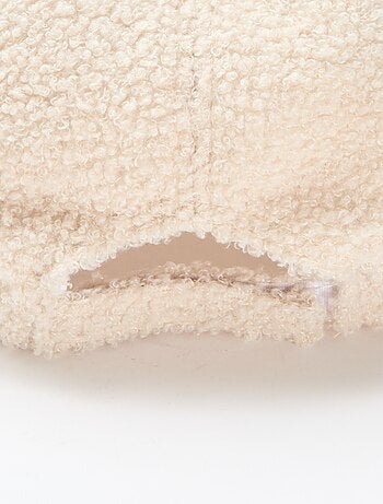 Casquette effet moutonné uni