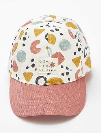 Casquette en toile à motif