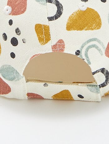 Casquette en toile à motif