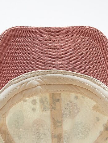 Casquette en toile à motif