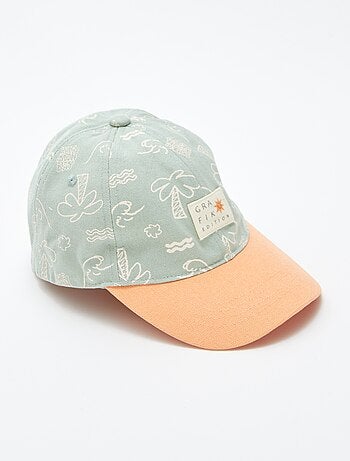 Casquette en toile à motif