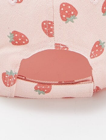 Casquette en toile à motif