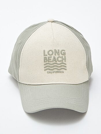 Casquette en toile avec broderies