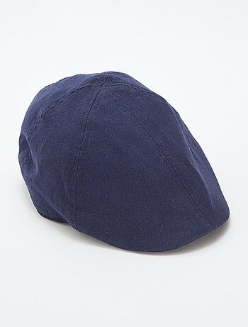 Casquette type gavroche effet lin