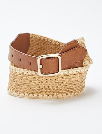 Ceinture bimatière style bohème