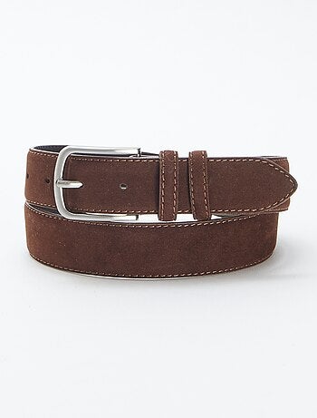 Ceinture en suédine avec boucle métallique