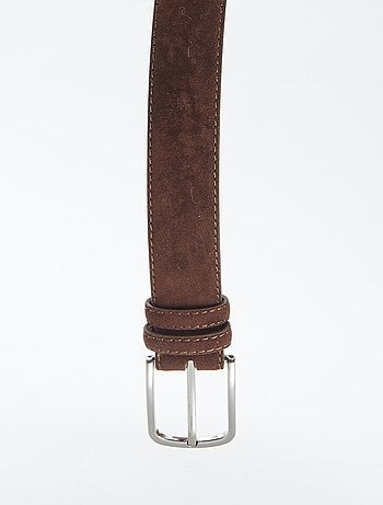 Ceinture en suédine avec boucle métallique
