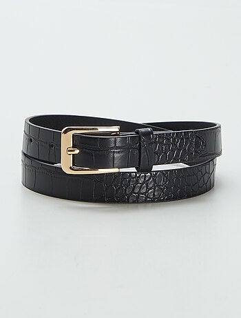 Ceinture fine imprimé léopard