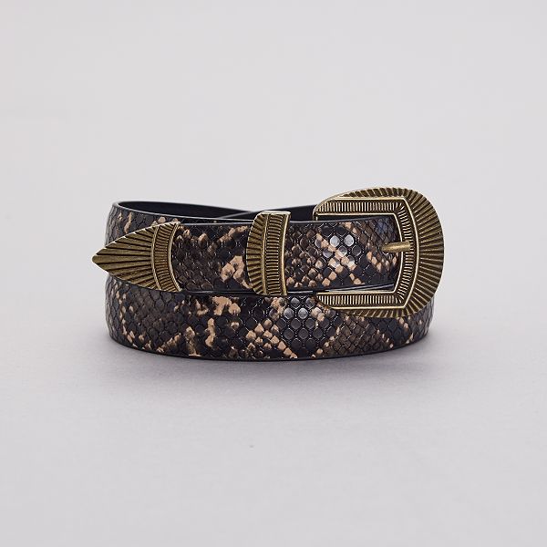 ceinture marron kiabi