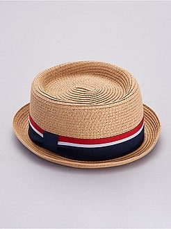 Chapeau borsalino bande tricolore - Kiabi