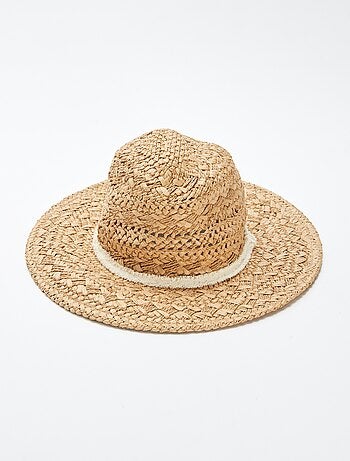 Chapeau en paille casual