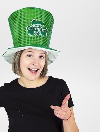 Chapeau Saint Patrick à sequins