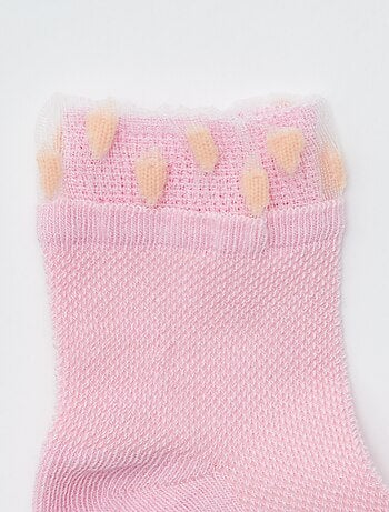 Chaussettes fantaisies en maille - lot de 3