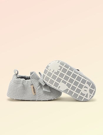 Chausson 'Kitchoun' détaillé en coton