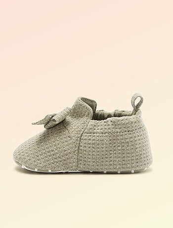 Chausson 'Kitchoun' détaillé en coton