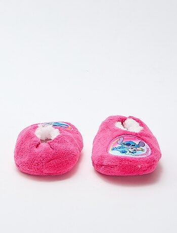 Chaussons ballerines en polaire 'Stitch'