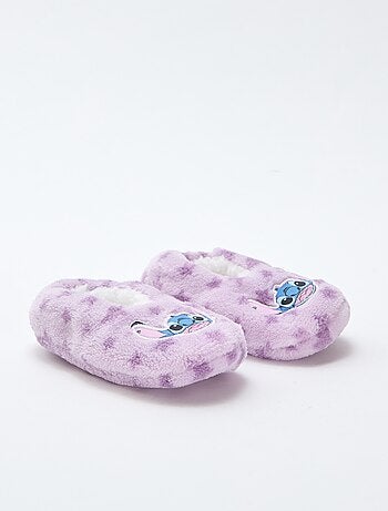 Chaussons ballerines en polaire 'Stitch'