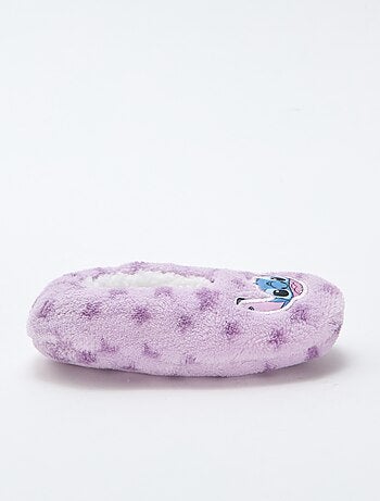 Chaussons ballerines en polaire 'Stitch'