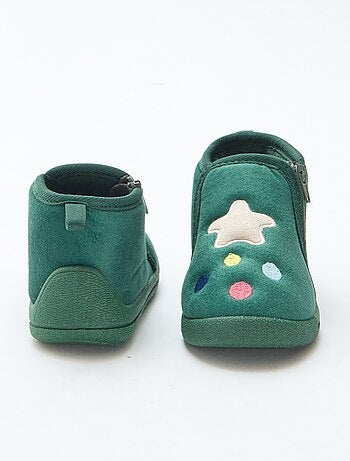 Chaussons bottillon ludique Noël