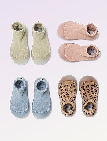 Chaussons chaussettes motricité 3 '1ers pas' - Kitchoun