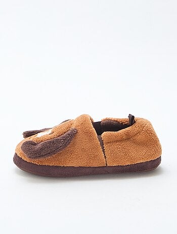 Chaussons 'chiens' avec animation en relief