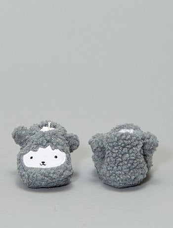 Chaussons en sherpa - Kiabi