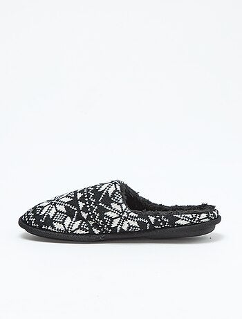 Chaussons jacquard tricot Noël