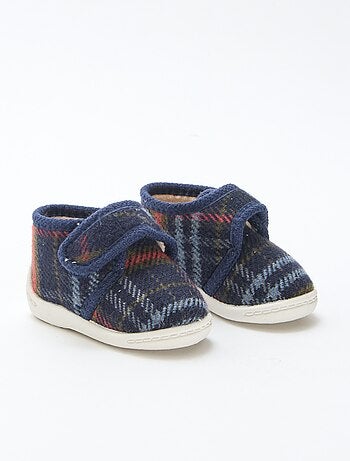Chaussons montants fourrés à scratchs