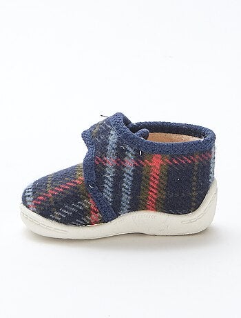 Chaussons montants fourrés à scratchs