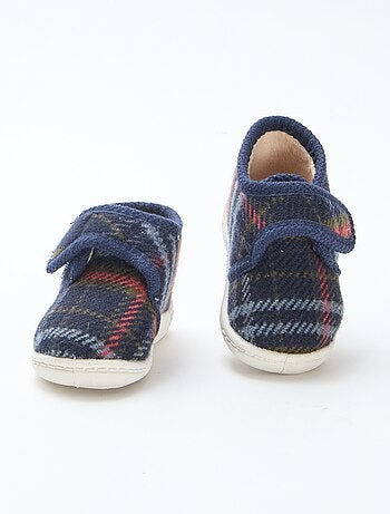 Chaussons montants fourrés à scratchs