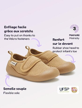 Chaussons motricité 3 '1ers pas' - Kitchoun