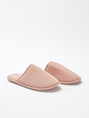 Chaussons mules en velours