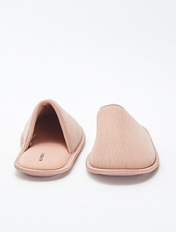 Chaussons mules en velours