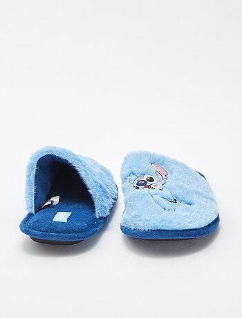 Chaussons mules fourrés 'Stitch'