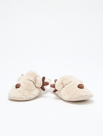 Chaussons mules ludique Noël