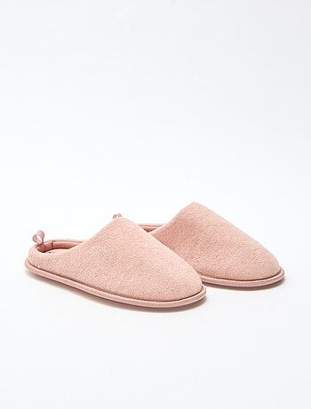 Chaussons mules unis
