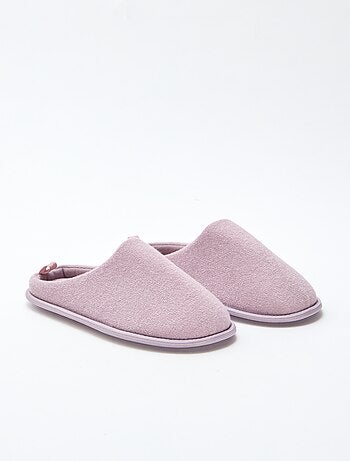 Chaussons mules unis