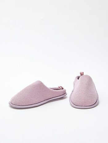 Chaussons mules unis