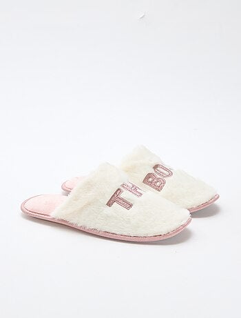 Chaussons pailletés 'the boss'