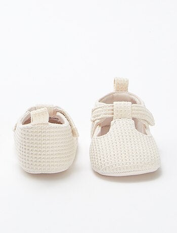 Chaussons semi-ouverts en gaze de coton
