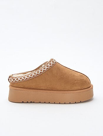 Chaussures mules en suédine avec détails