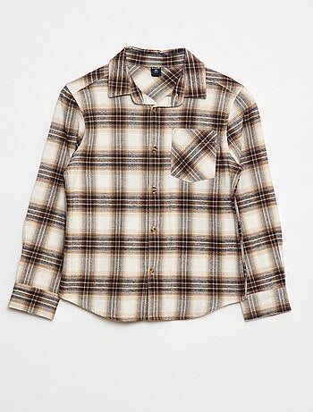 Chemise à carreaux en flanelle