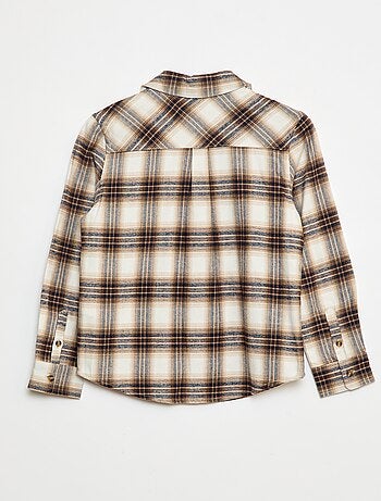 Chemise à carreaux en flanelle