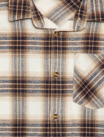 Chemise à carreaux en flanelle