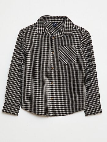 Chemise à carreaux en flanelle