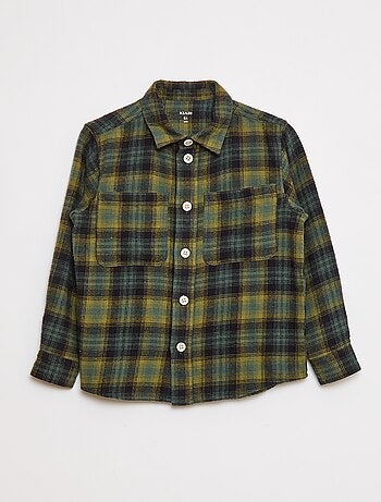 Chemise à carreaux en flanelle